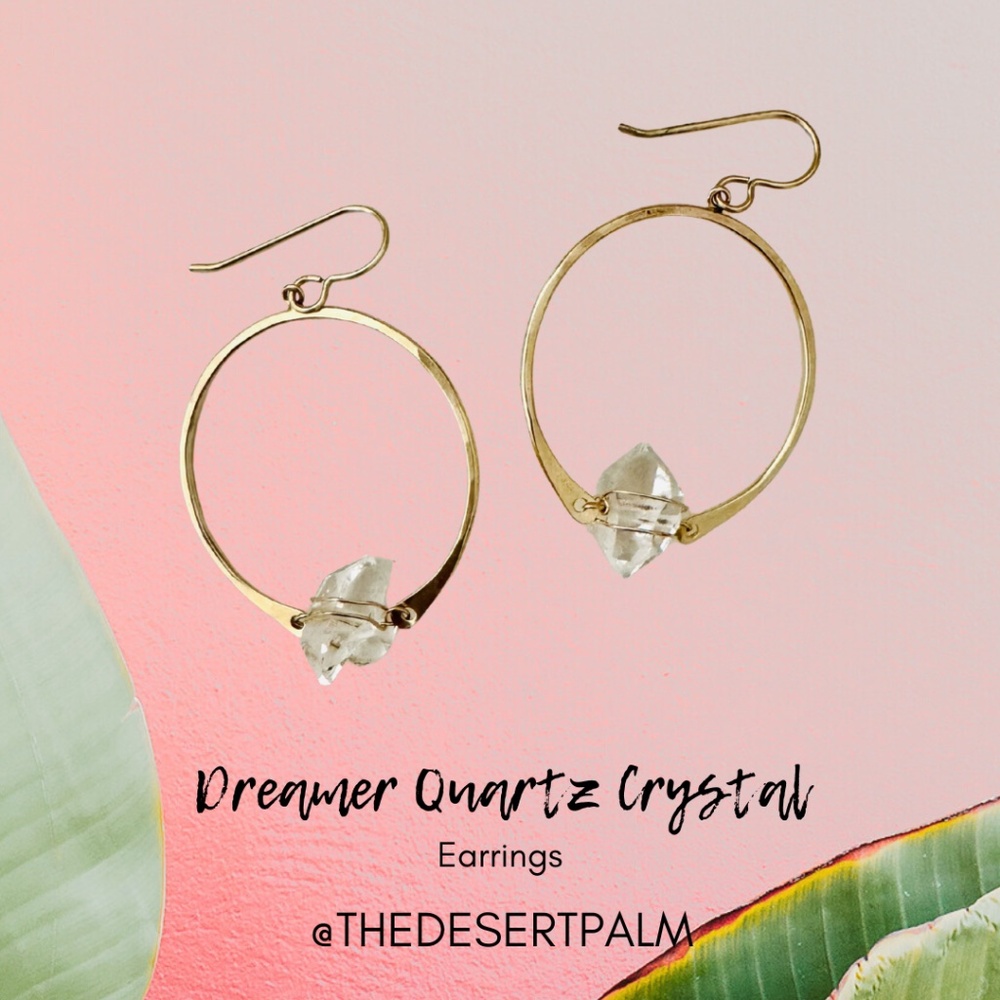 Lotus Jewelry Studio Dreamer Quartz Crystal Earrings | 14K Gold Filled